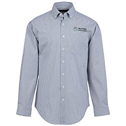 Perry Ellis Mini Grid Woven Shirt - Men's