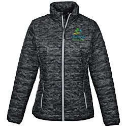 Cutter & Buck Rainier Primaloft Insulated Printed Puffer Jacket - Ladies'