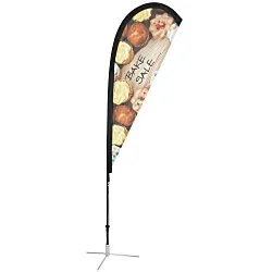 Indoor Elite Nylon Sail Sign - 6' - One Sided