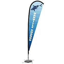 Indoor Elite Nylon Sail Sign - 11' - One Sided