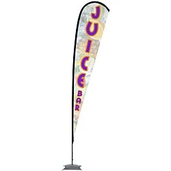 Indoor Elite Nylon Sail Sign - 14' - One Sided