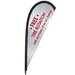 Elite Nylon Sail Sign - 6' - One-Sided - Replacement Graphic