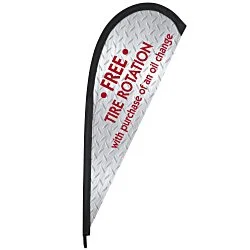 Elite Nylon Sail Sign - 6' - One Sided - Replacement Graphic