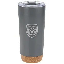 Austin Vacuum Tumbler with Cork Bottom - 20 oz. - Laser Engraved