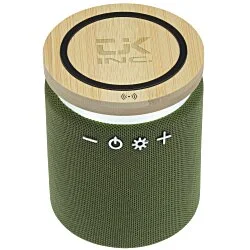 Ultra Sound Speaker with Bamboo Wireless Charger - 24 hr