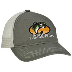 Distressed Edge Mesh Back Cap