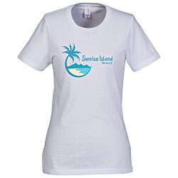 Gildan Lightweight T-Shirt - Ladies' - White - Full Color