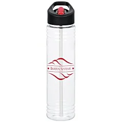 Clear Impact Adventure Bottle with Two-Tone Flip Straw Lid - 32 oz.