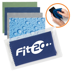 Microfiber Cleaning Towel in Printed Clear Case
