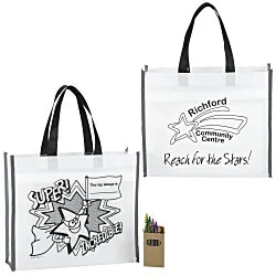 Super Kid Coloring Tote Set - Superhero