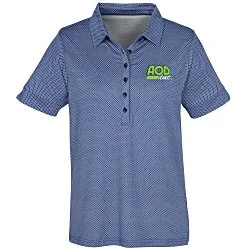 Vansport Pro Eagle Diamond Print Polo - Ladies'