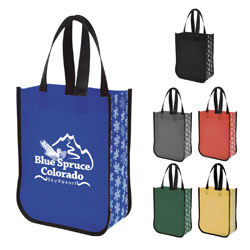 Snow Flurry Lola Laminated Non-Woven Tote Bag Main Image