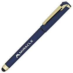 Cali Soft Touch Stylus Gel Pen - Metallic - Matte Gold