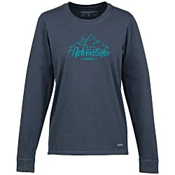 Life is Good Crusher Long Sleeve Tee - Ladies' - Screen