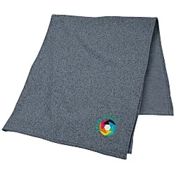 Heathered Fleece Blanket - Embroidered