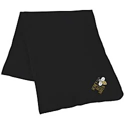 Lightweight Soft Fleece Blanket - Embroidered