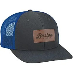 Richardson Trucker Snapback Cap - Laser Engraved Patch