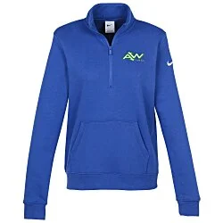 Nike Club Fleece Sleeve Swoosh 1/2-Zip Pullover - Ladies'