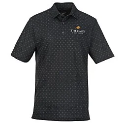 Greg Norman Micro Pique Spinner Print Polo - Men's