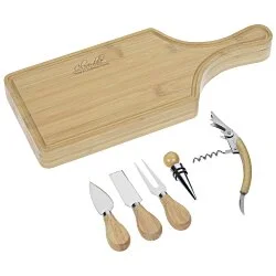 6-Piece Bamboo Wine & Cheese Board