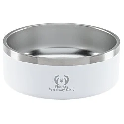 Color Accent Stainless Steel Pet Bowl