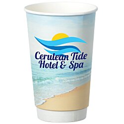 Seaside Full Color Insulated Paper Cup - 16 oz.