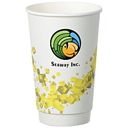 Cubes Floating Full Color Insulated Paper Cup - 16 oz.