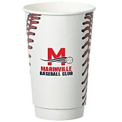 Baseball Full Color Insulated Paper Cup- 16 oz.