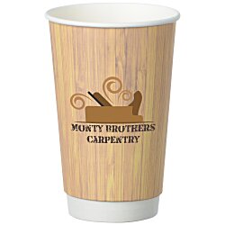 Bamboo Full Color Insulated Paper Cup - 16 oz.