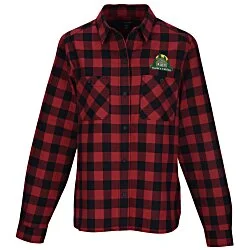 Plaid Flannel Two Pocket Shirt - Ladies'