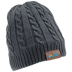 Cable Knit Fuzzy Lined Beanie