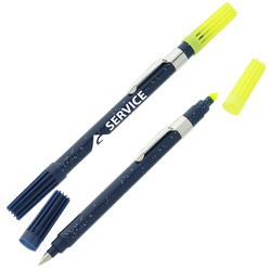 Dri Mark® Double Header Highlighter Ball Pen Combo-Black ink  Main Image