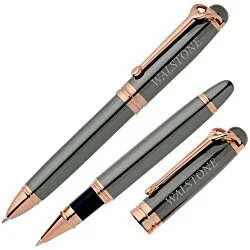 Jordan Twist Metal Pen and Rollerball Pen Set