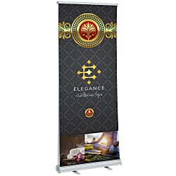 Economy Retractable Double-Sided Banner Display - 33-1/2"
