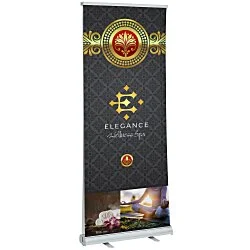 Economy Retractable Two Sided Banner Display - 33-1/2"