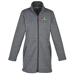 Curve Sweater Fleece Long Jacket - Ladies'