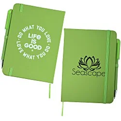 Life is Good TaskRight Afton Notebook with Pen - Love