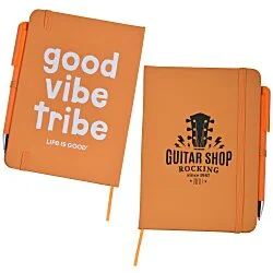 Life is Good TaskRight Afton Notebook with Pen - Good Vibe