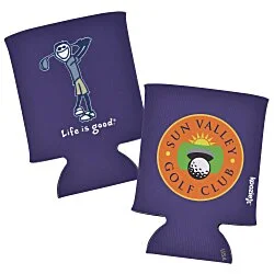 Life is Good Can Koozie® - Full Color - Golf