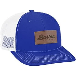 Richardson Trucker Snapback Cap - Laser Engraved Patch - 24 hr