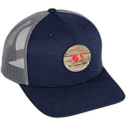 Zone Sonic Heather Trucker Cap - Full Color Patch - 24 hr