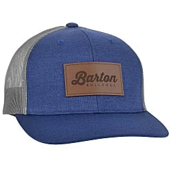 Zone Sonic Heather Trucker Cap - Laser Engraved Patch - 24 hr