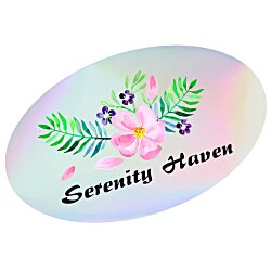 Holographic Sticker - Oval - 4" x 6"