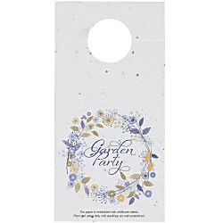 Seed Paper Die-Cut Bottle Neck Tag