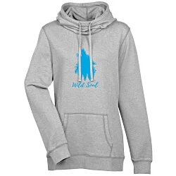 Lightweight Heathered Fleece Hoodie - Ladies' - Screen