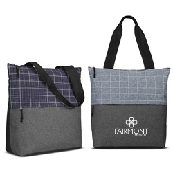 Flannel Check Accent Tote Bag  Main Image