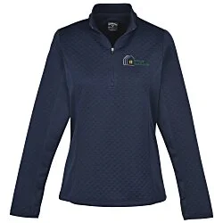 Callaway Diamond Quilted Fleece 1/4-Zip Pullover - Ladies'