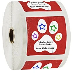 Full Color Sticker by the Roll - Square - 3" x 3" - 24 hr