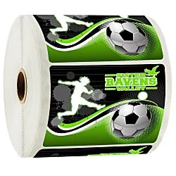 Full Color Sticker by the Roll - Rectangle - 3" x 4" - 24 hr