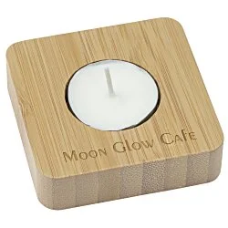 Bamboo Tea Light Holder